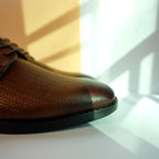 Classic Brown Leather Derby Shoes [GS121] - Jutapasal