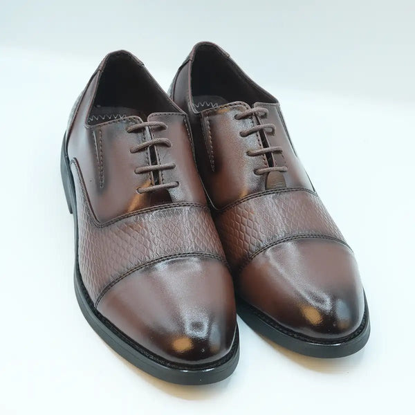 Men's PU Leather Lace-Up Oxford Formal Shoes GS51 - alternate view