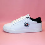 Classic White Sneakers with Navy Crest Detail [GS127] - Jutapasal