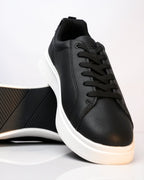 Goldstar Black Casual Low-Top Sneakers For Men GS166 - Jutapasal