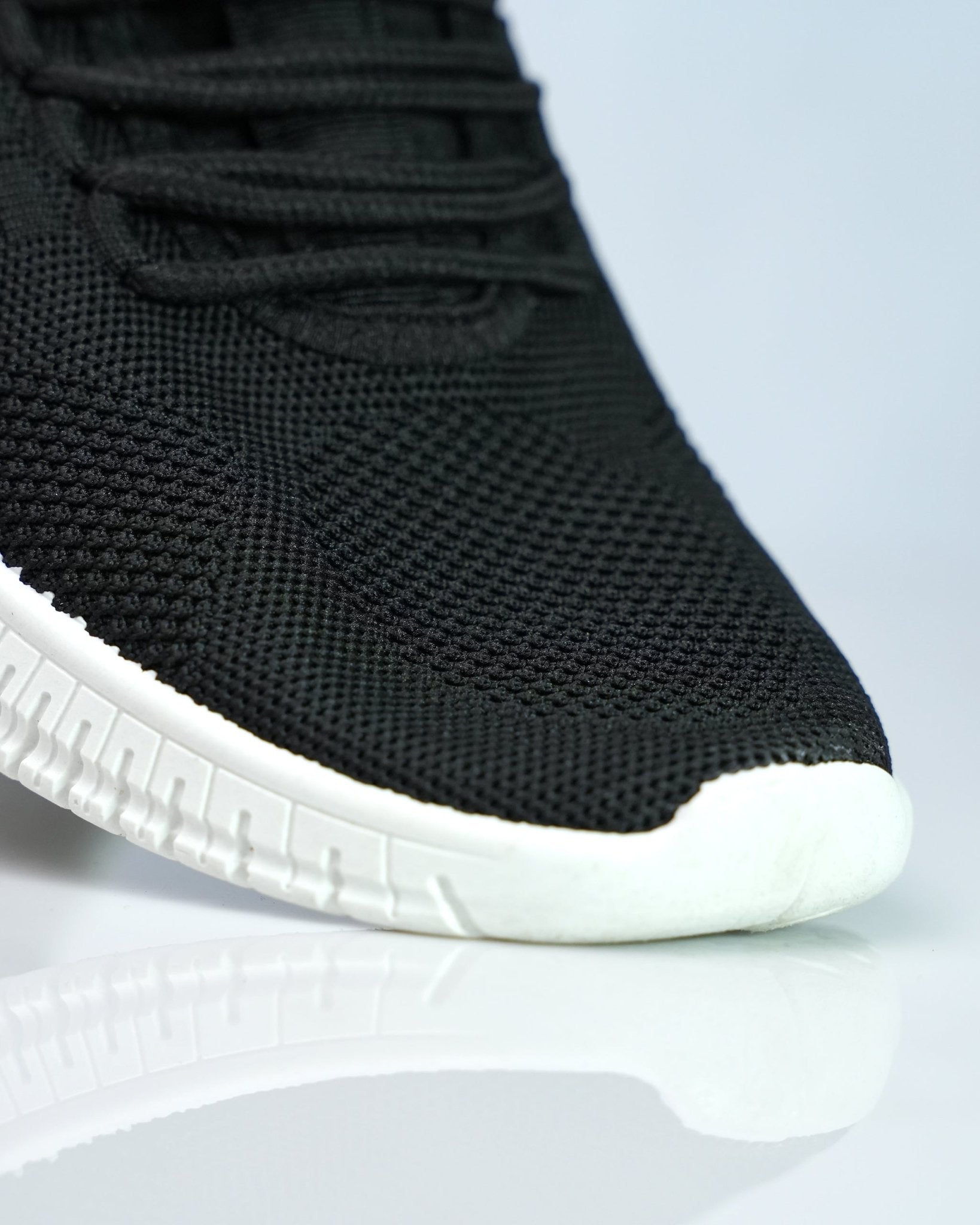 Goldstar Black Flyknit Casual Running Shoes For Men GS160 - Jutapasal