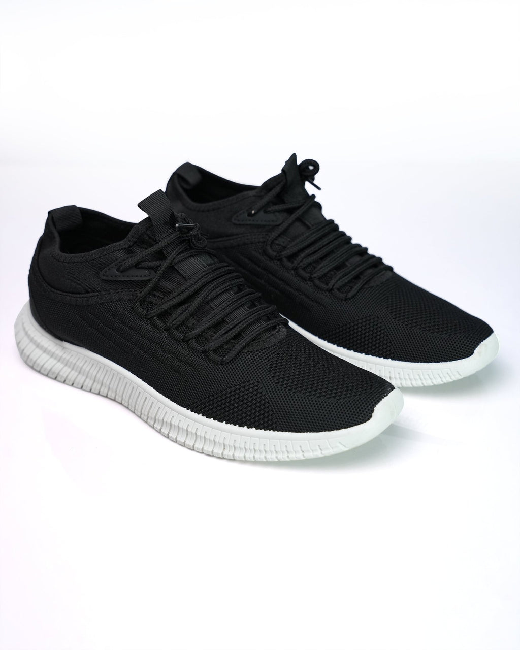 Goldstar Black Flyknit Casual Running Shoes For Men GS160 - Jutapasal