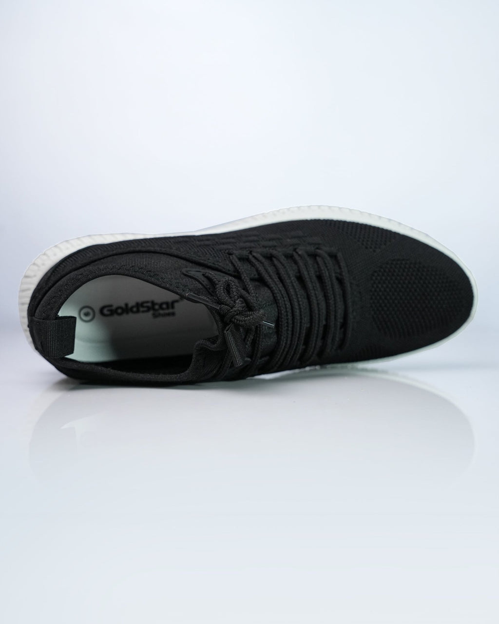 Goldstar Black Flyknit Casual Running Shoes For Men GS160 - Jutapasal