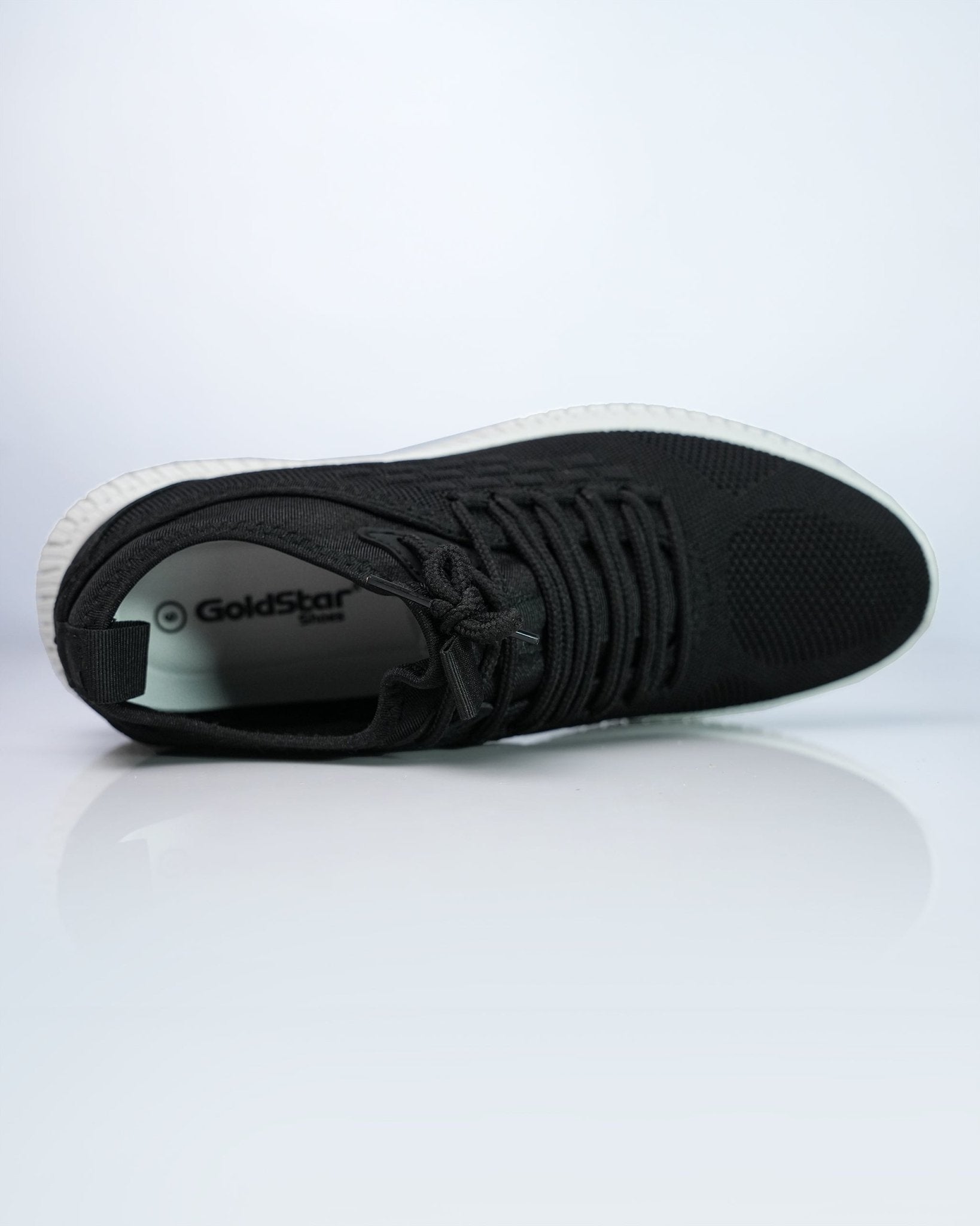 Goldstar Black Flyknit Casual Running Shoes For Men GS160 - Jutapasal