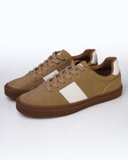 Goldstar Khaki Beige Casual Low-Top Sneakers For Men GS157 - Jutapasal