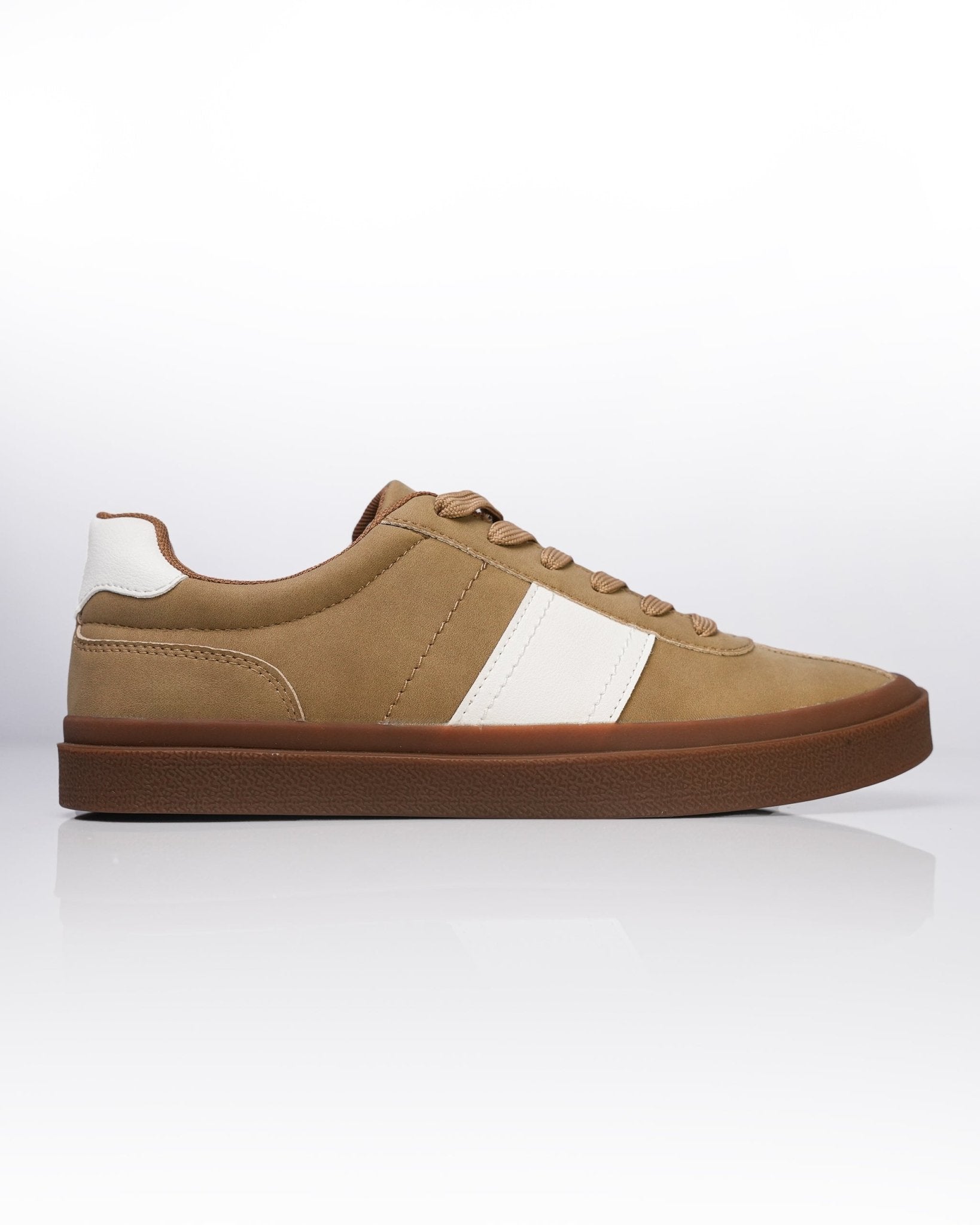 Goldstar Khaki Beige Casual Low-Top Sneakers For Men GS157 - Jutapasal