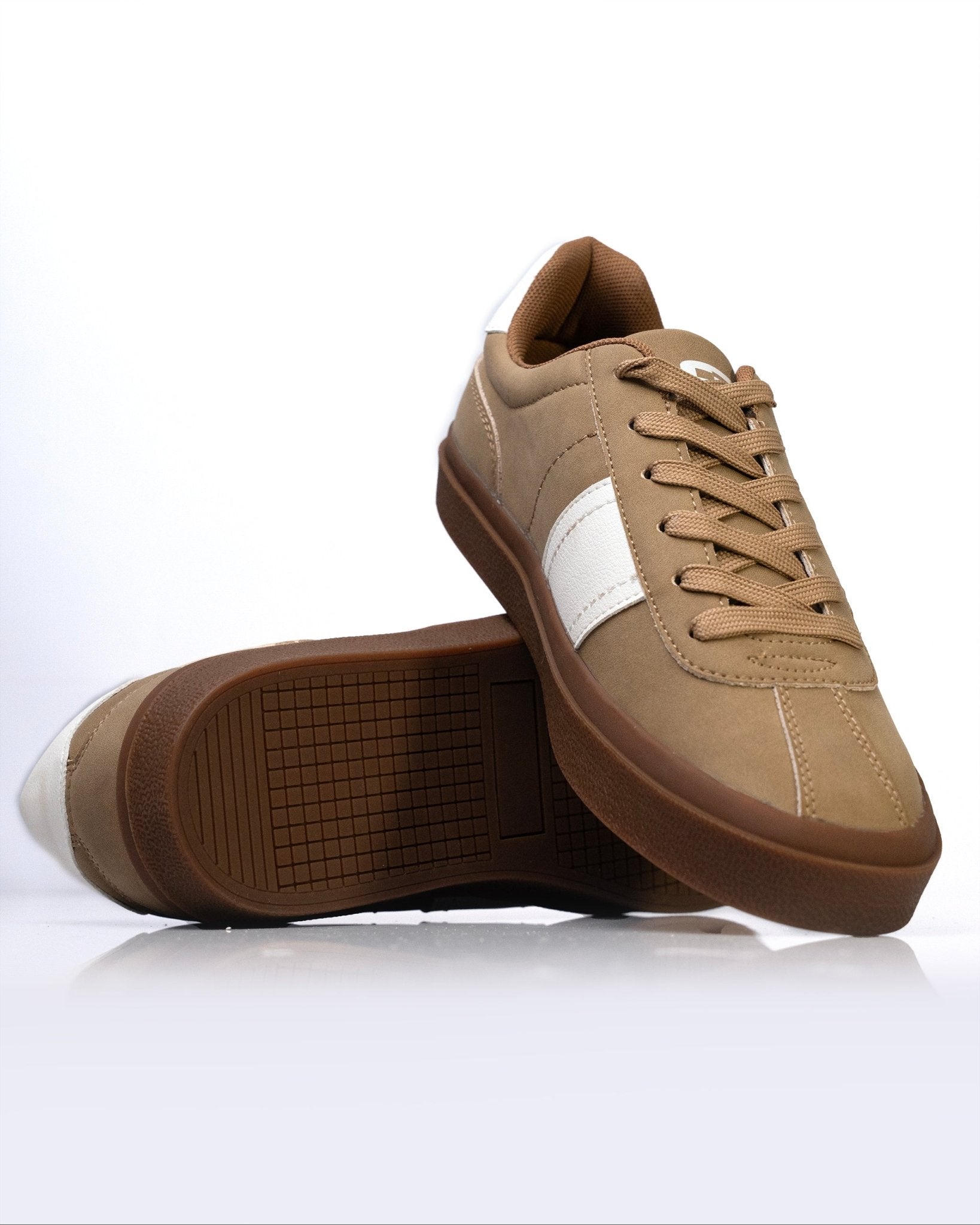 Goldstar Khaki Beige Casual Low-Top Sneakers For Men GS157 - Jutapasal