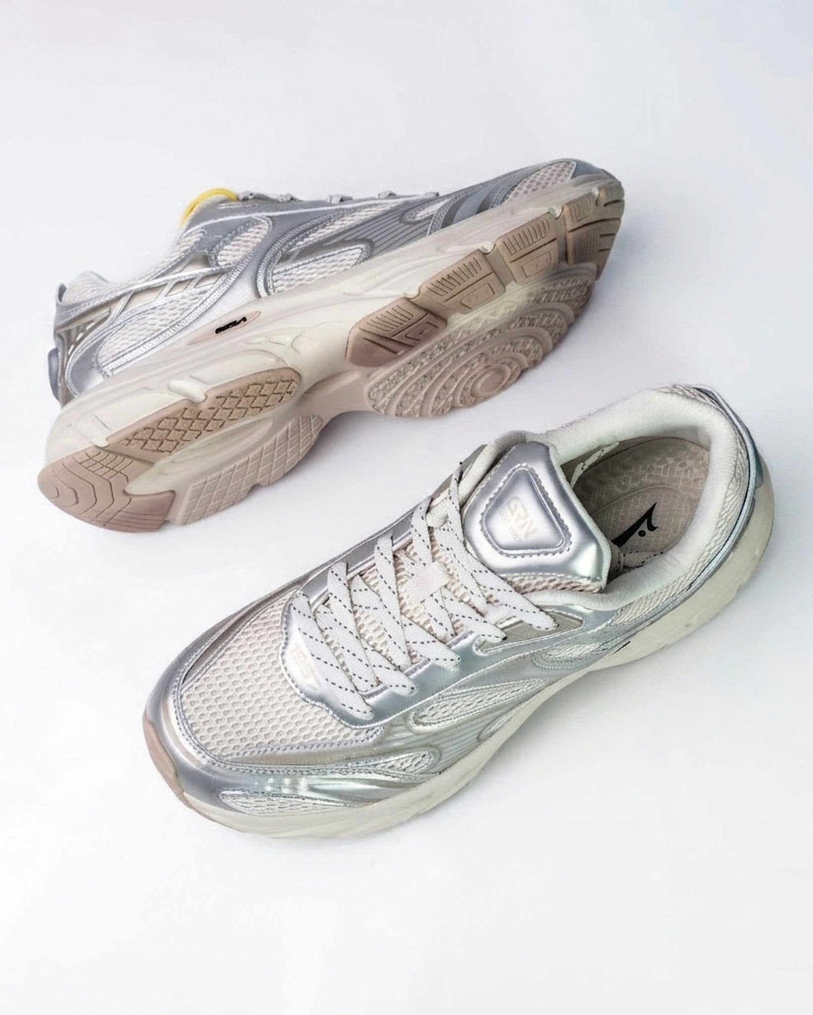 GRN Silver Chunky Casual Sneakers For Men GS155 - Jutapasal