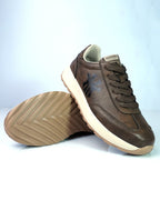 HUANWEI Brown Retro Sneakers For Men GS156 - Jutapasal