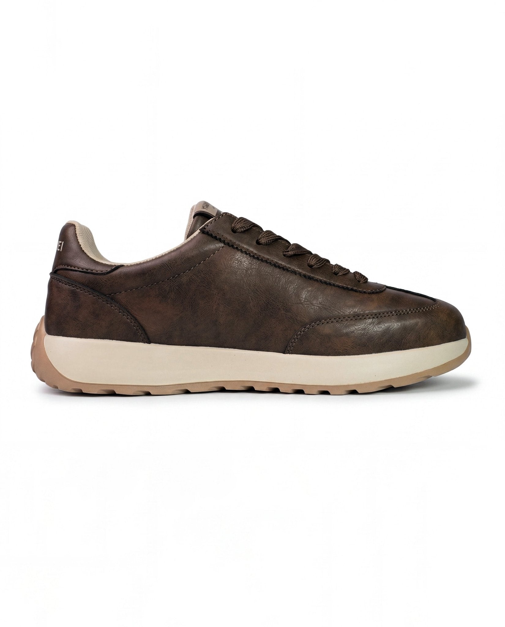 HUANWEI Brown Retro Sneakers For Men GS156 - Jutapasal
