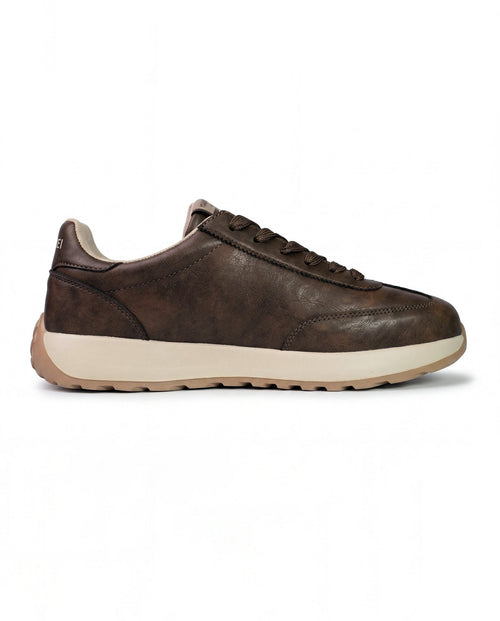 HUANWEI Brown Retro Sneakers For Men GS156 - Jutapasal