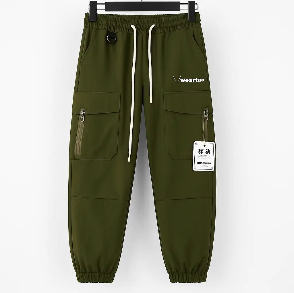 Men’s Army Green Drawstring Cargo Pants GC28 - Jutapasal