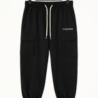 Men’s Black Drawstring Cargo Pants GC27 - Jutapasal