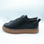 Mens Black Leather Sneakers [GS115] - Jutapasal