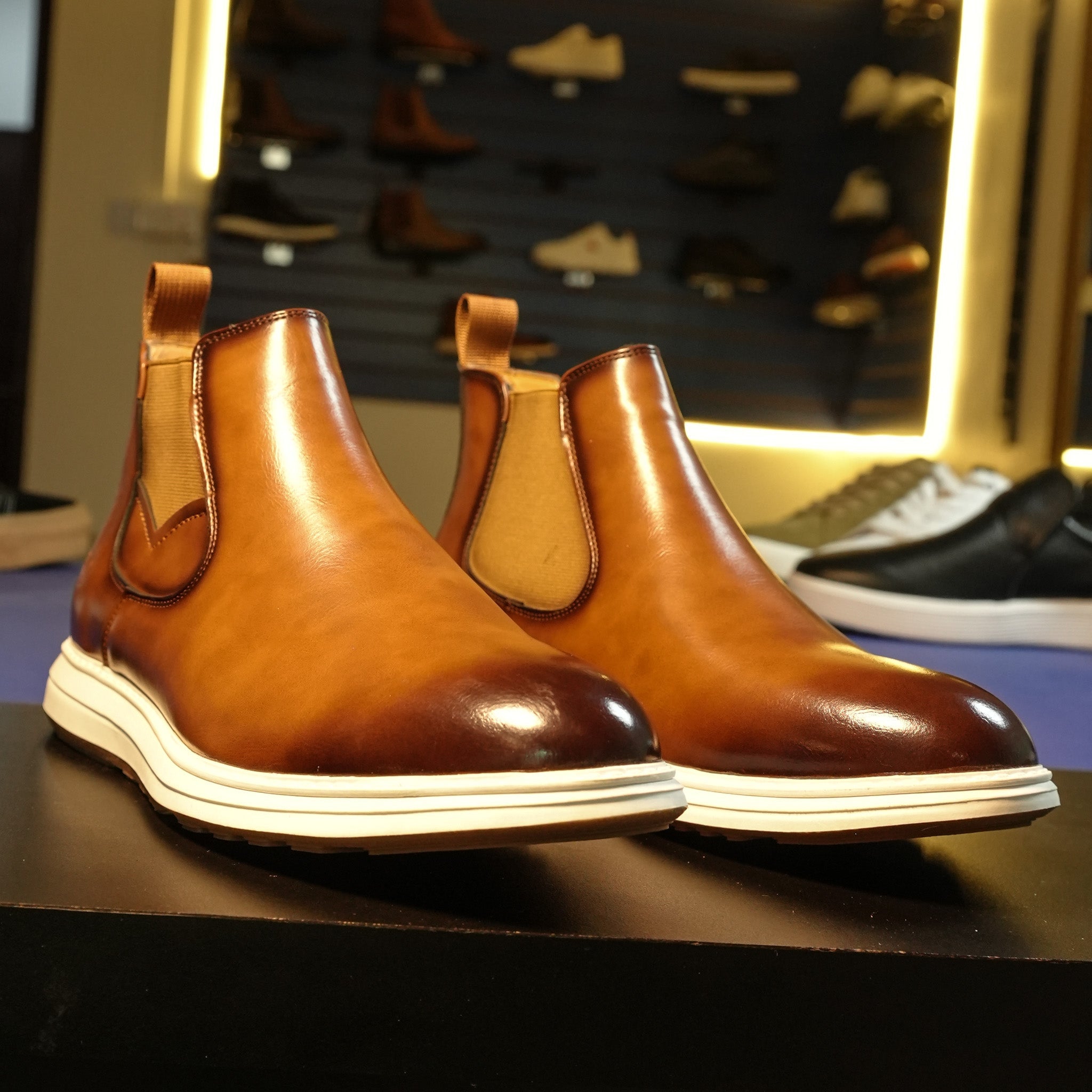 Men’s Leather Chelsea Boots [GS98] - Jutapasal