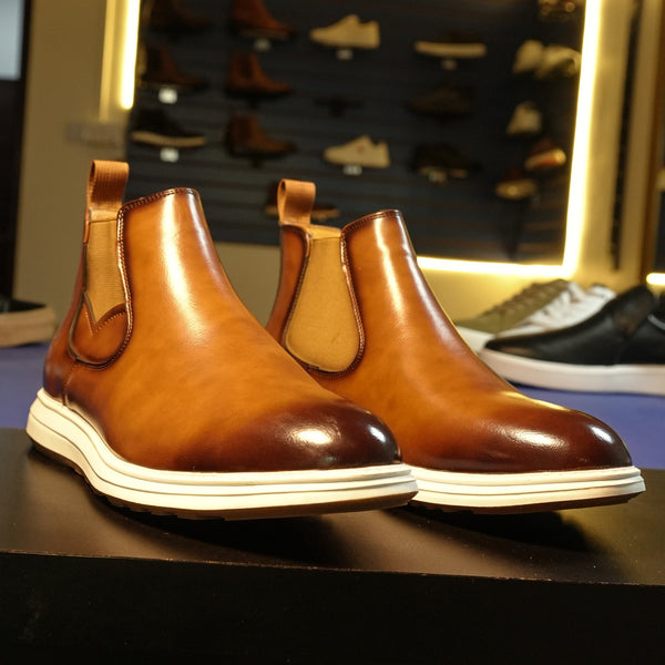 Men's Leather Chelsea Boots GS98 - alternate view