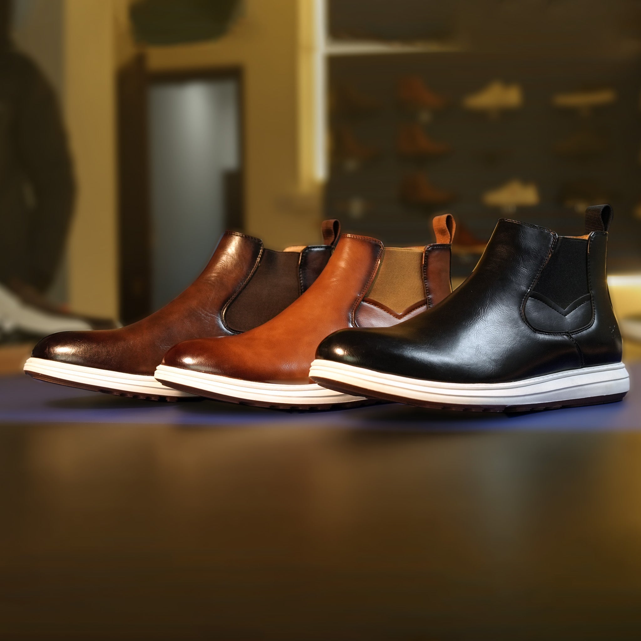 Men’s Leather Chelsea Boots [GS98] - Jutapasal