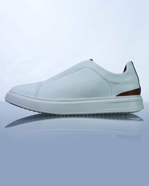 Men's Leather Slip-On Sneakers GS185 - Jutapasal