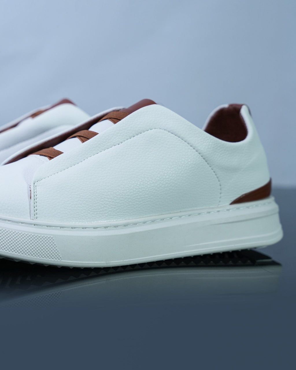 Men's Leather Slip-On Sneakers GS185 - Jutapasal