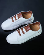 Men's Leather Slip-On Sneakers GS185 - Jutapasal