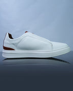 Men's Leather Slip-On Sneakers GS185 - Jutapasal