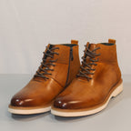 Men's Premium Leather Ankle Boot [GS113] - Jutapasal