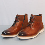 Men's Leather and Suede Ankle Boots GS113