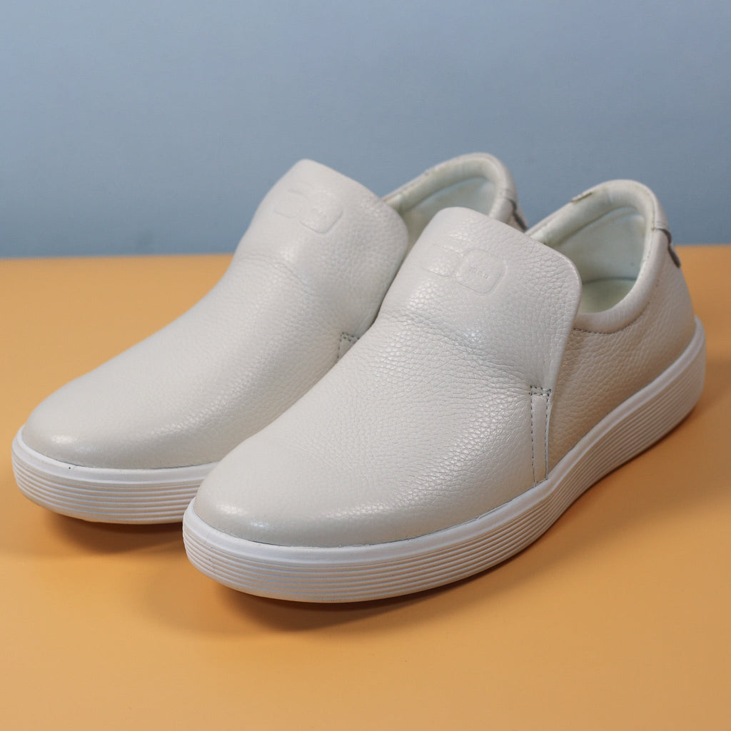 Men's Slip‑On Leather Sneakers [GS103] - Jutapasal