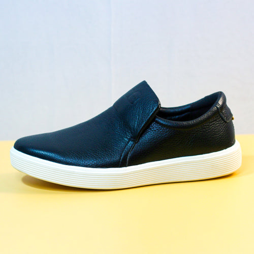 Men's Slip‑On Leather Sneakers