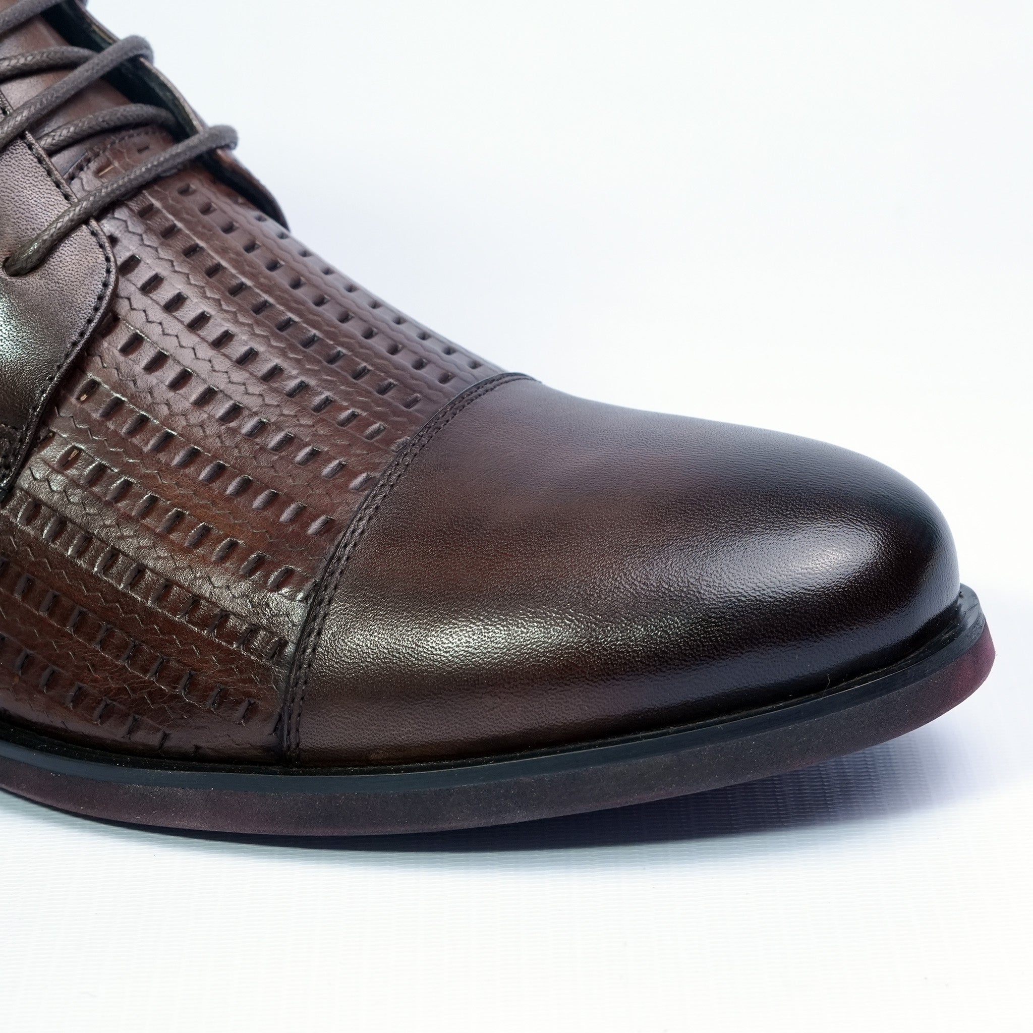 Men's Two‑Tone Leather Dress Boots [GS107] - Jutapasal