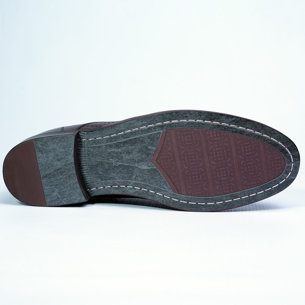 Men's Two‑Tone Leather Dress Boots [GS107] - Jutapasal