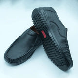 Men's Black Formal Slip-On Loafers with Medicated Insole GS47