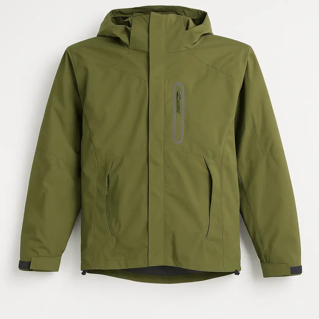 Olive Green Hooded Outdoor Jacket GC25 - Jutapasal