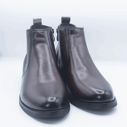 Men's Black Leather Chelsea Boots GS35 - alternate view