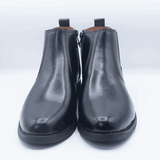 Men's Black Leather Chelsea Boots GS35