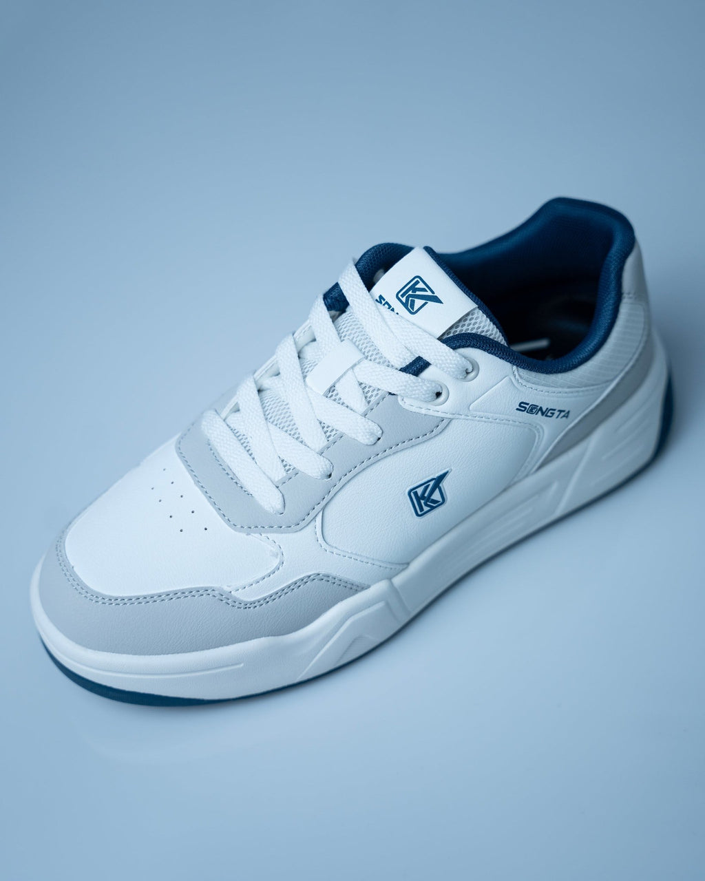 SONGTA Casual Sneakers For Men GS170 – White+Navy & Grey+Blue - Jutapasal