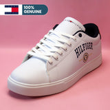 Tommy Hilfiger Men's White Sneakers with Gold Accents GS128