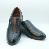 Men's Black PU Leather Slip-On Loafers GS46