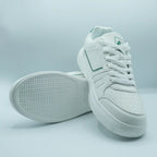 Unisex Low - Top Sneakers Classic White with Black, Red & Green Detail [GS79] - Jutapasal