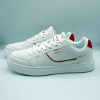 Unisex Low - Top Sneakers Classic White with Black, Red & Green Detail [GS79] - Jutapasal
