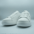 Unisex Low - Top Sneakers – Classic White with Red & Black Detail [GS81] - Jutapasal