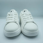 Unisex Low - Top Sneakers – Classic White with Red & Black Detail [GS81] - Jutapasal