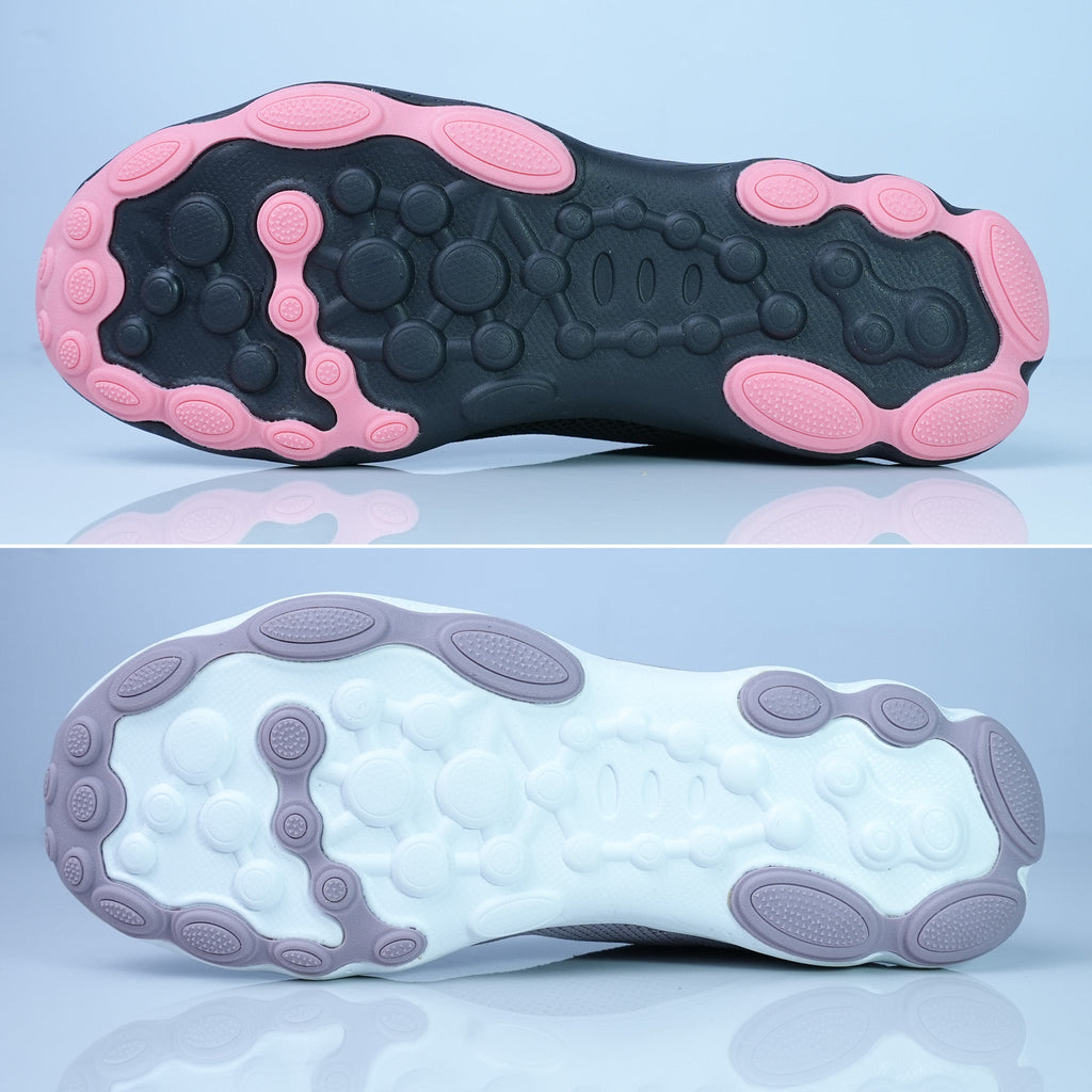 Women's Breathable Knit Athleisure Sneakers [LS001] - Jutapasal